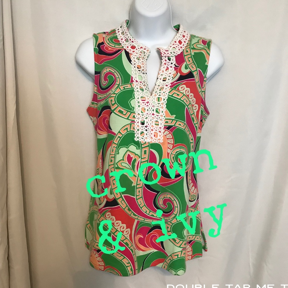 CROWN & IVY sleeveless top